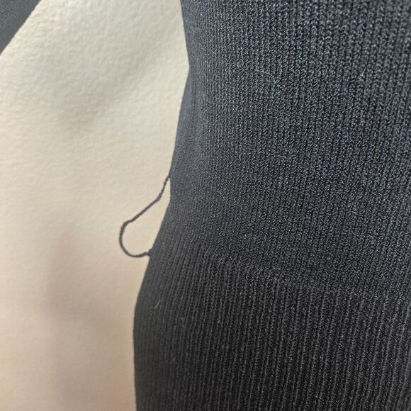 Vintage 80s Raul Blanco Cheetah Scarf Sweater Silk Skirt Suit Set Womens 6 Black - Picture 13 of 16